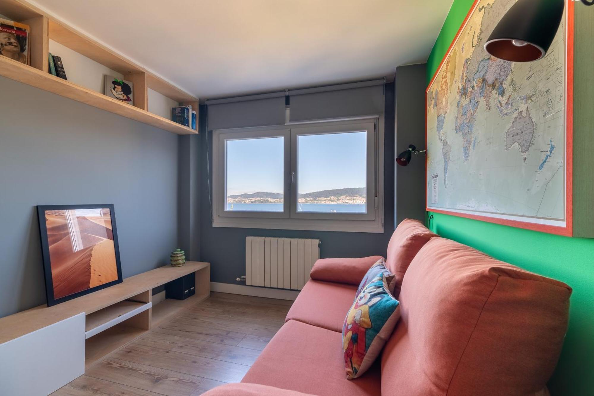 Apartamento Vistas Ria Con Parking Comarca de Comarca de Vigo Buitenkant foto